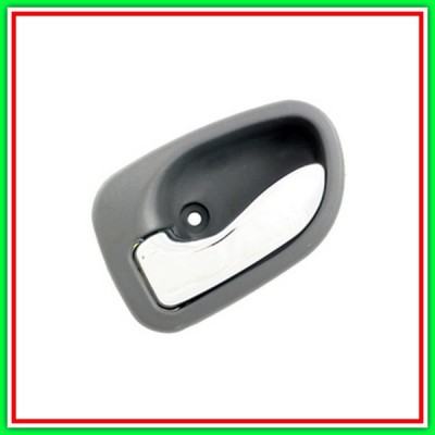 Maniglia Interna Anteriore-Posteriore Sinistra Con Leva Cromata-Mostrina Grigia Hyundai Atos-(Anno 1998-2003)