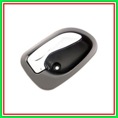 Right Rear Inner Handle With Black Chrome Lever-Black HYUNDAI Atos-(Year 1998-2003)