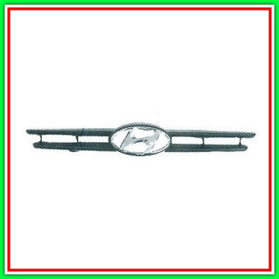 Griglia Radiatore Con Logo Grande Hyundai Atos-(Anno 1998-2003)