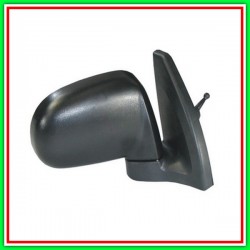 Right Cable-Black-Convex-Chrome-Short Base Rearviewer HYUNDAI Atos Prime-(Year 1998-2003)