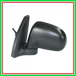 Left Rearview Mirror A Cable-Black-Convex-Chrome-Short Base HYUNDAI Atos Prime-(Year 1998-2003)
