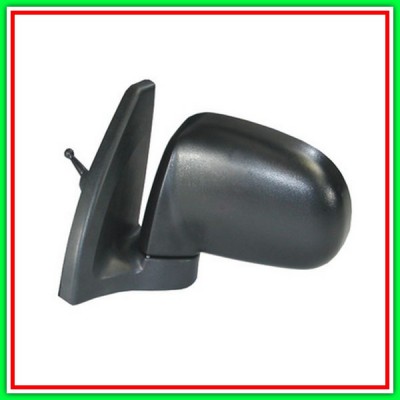 Left Rearview Mirror A Cable-Black-Convex-Chrome-Short Base HYUNDAI Atos Prime-(Year 1998-2003)