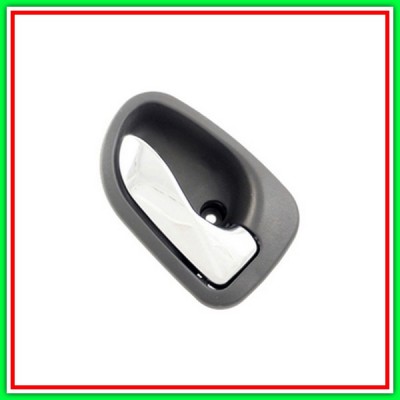 Maniglia Interna Posteriore Destra Con Leva Cromata-Mostrina Grigia Hyundai Atos Prime-(Anno 1998-2003)