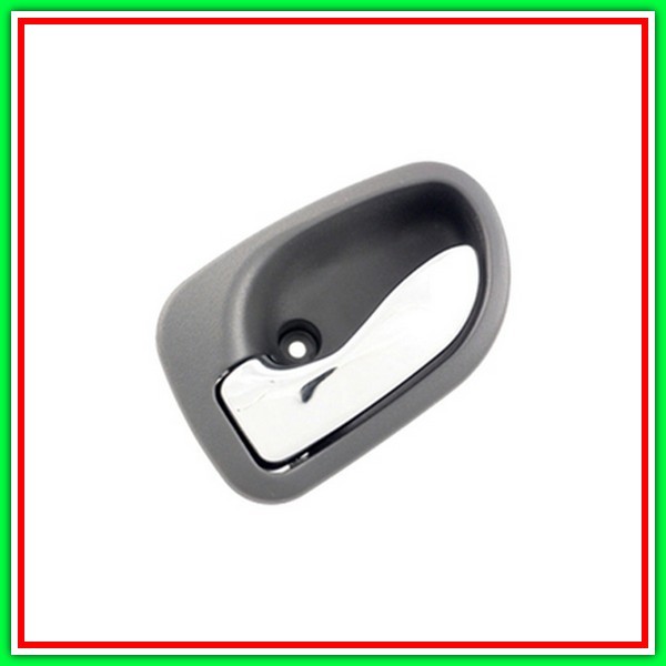 Left Rear Inner Handle With Chrome Lever-Grey Mostrina HYUNDAI Atos Prime-(Year 1998-2003)