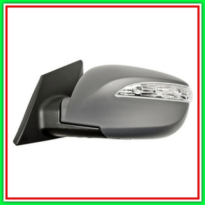 Retrovisore Sinistro Elettrico-Termico Con Primer-Con Fanale-Chiudibile-Convesso-Cromato-8H8P Hyundai Ix35-(Anno 2013-2015)