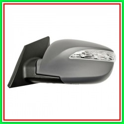 Retrovisore Sinistro Elettrico Con Primer-Con Fanale-Convesso-Cromato-8H5P Hyundai Ix35-(Anno 2013-2015)