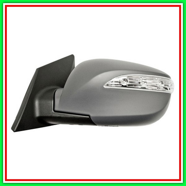 Retrovisore Sinistro Elettrico-Termico Con Primer-Con Fanale-Convesso-Cromato-8H6P Hyundai Ix35-(Anno 2013-2015)