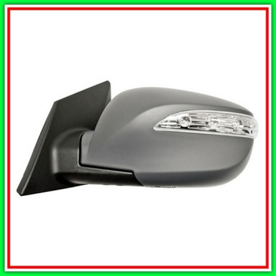 Retrovisore Sinistro Elettrico-Termico Con Primer-Con Fanale-Convesso-Cromato-8H6P Hyundai Ix35-(Anno 2013-2015)