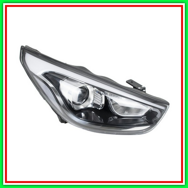 Proiettore Destro Hir2-Py21W Elettrico Senza Motore-Nero-Led Hyundai-Ix35-Mod. 07/13-03/15