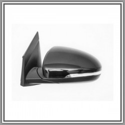 Black-With Light-Courtesy-Lockable-Convex-Chrome-10 Pins Left Electric-Thermal Rearview mirror