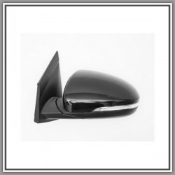 Left Electric-Black-With Headlight-Lockable-Convex-Chrome HYUNDAI Tucson-(Year 2015-2018)