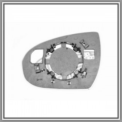 Convex-Thermal Chrome Right Mirror Plate HYUNDAI Tucson-(Year 2015-2018)