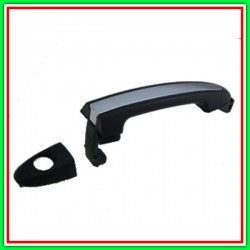 Maniglia Esterna Anteriore Sinistra-Con Primer-Con Inserto Cromato-Con Foro Nottolino Hyundai Santa Fe (Cm)-(Anno 2006-2009)