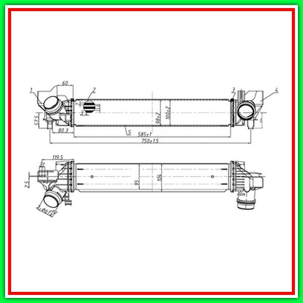 Intercooler Mini - Mini (Bmw) F56/F55 - Mod. 03/14 -