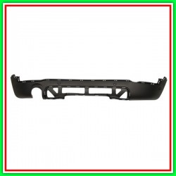 Spoiler Paraurti Posteriore Nero Goffrato-Con Fori Pdc-Supporti-Con Scarico Singolo A Sinistra Mod Cooper S-Cooper S All4