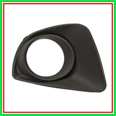 Grid Right Paraurti Black Embossed With Fog Light Seat Mod Until 2010 MAZDA 2 (De)-(Year 2008-2014)