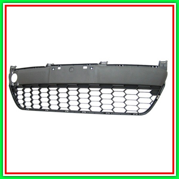 Griglia Centrale Paraurti Anteriore-Nera Mod Fino 2010 Mazda 2 (De)-(Anno 2008-2014)