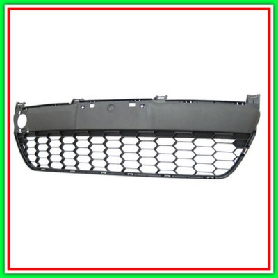 Griglia Centrale Paraurti Anteriore-Nera Mod Fino 2010 Mazda 2 (De)-(Anno 2008-2014)