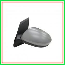 Retrovisore Sinistro Elettrico Con Primer-Chiudibile-Cromato-Convesso Mod Fino 10 Mazda 2 (De)-(Anno 2008-2014)