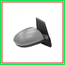 Retrovisore Destro Elettrico-Termico Con Primer-Chiudibile-Convesso-Cromato Mod Fino 10 Mazda 2 (De)-(Anno 2008-2014)