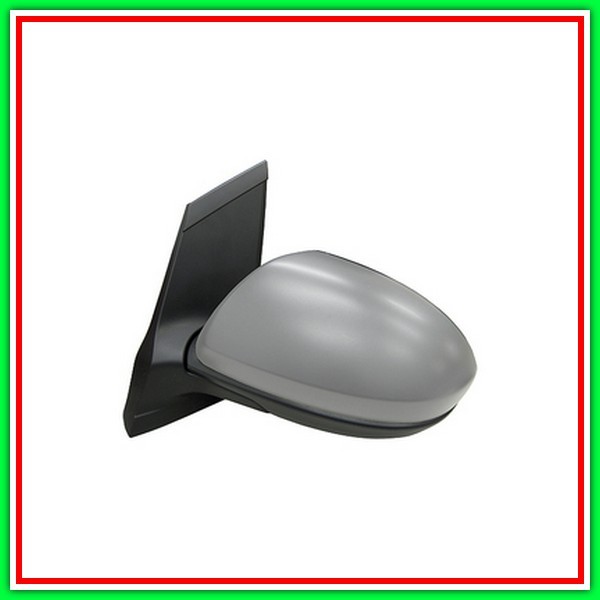 Retrovisore Sinistro Elettrico-Termico Con Primer-Chiudibile-Convesso-Cromato Mod Fino 10 Mazda 2 (De)-(Anno 2008-2014)