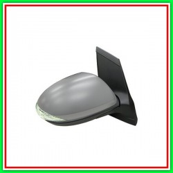 Retrovisore Destro Elettrico-Termico-Con Primer-Con Fanale-Chiudibile-Convesso-Cromato Mod Fino 10 Mazda 2 (De)-(Anno 2008-2014)