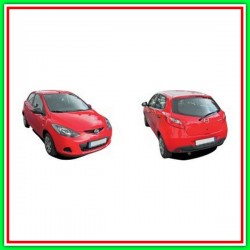 Retrovisore Sinistro Elettrico-Termico Con Primer-Con Fanale-Chiudibile-Convesso-Cromato Mod Fino 10 Mazda 2 (De)-(2008-2014)