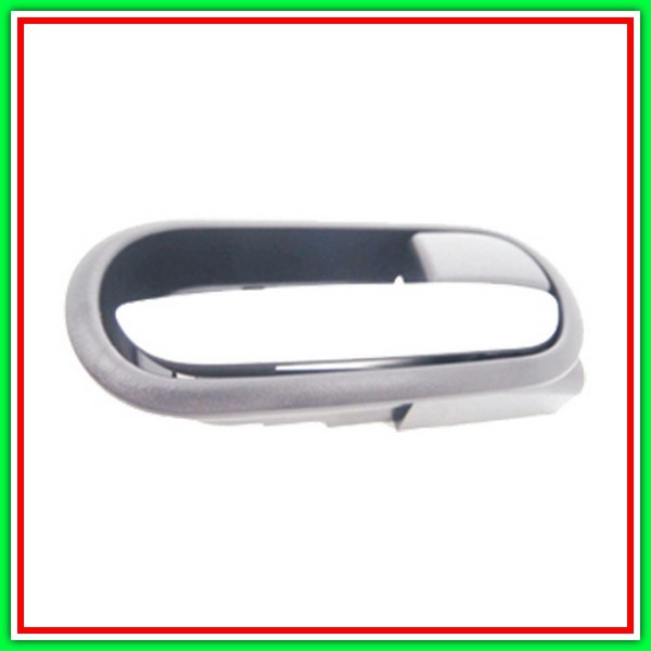 Maniglia Interna Anteriore-Posteriore Destra-Con Leva Cromata-Mostrina Grigia Mazda 2 (De)-(Anno 2008-2014)