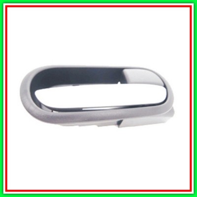 Maniglia Interna Anteriore-Posteriore Destra-Con Leva Argento-Mostrina Grigia Mazda 2 (De)-(Anno 2008-2014)