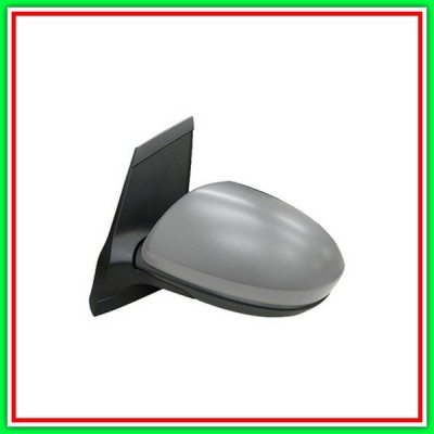 Retrovisore Sinistro Elettrico Con Primer-Cromato-Convesso 8H3P Mod Fino 10 Mazda 2 (De)-(Anno 2008-2014)