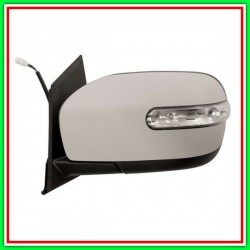 Retrovisore Sinistro Elettrico Con Primer-Con Fanale-Chiudibile-Asferico-Cromato Mazda Cx7-(Anno 2007 In Poi)