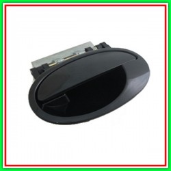 Black-Smooth Left Rear Outer Handle OPEL Run C-(Year 2003-2006)