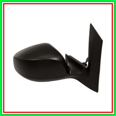 Retrovisore Destro A Cavi-Nero-Convesso-Cromato Opel Agila-(Anno 2008-2015)
