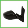 Retrovisore Destro A Cavi-Nero-Convesso-Cromato Opel Agila-(Anno 2008-2015)