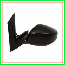 Retrovisore Sinistro A Cavi-Nero-Convesso-Cromato Opel Agila-(Anno 2008-2015)