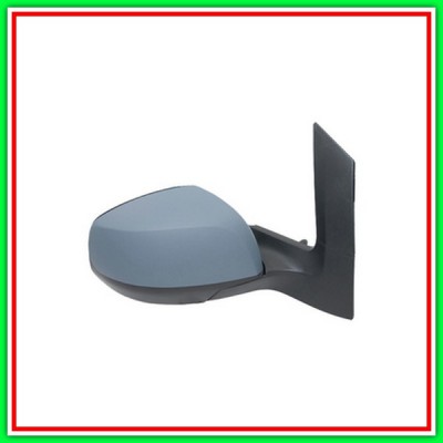 Retrovisore Destro A Cavi Con Primer-Convesso-Cromato Opel Agila-(Anno 2008-2015)