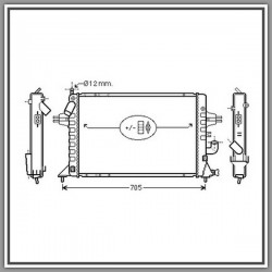 Radiatore Opel Zafira-(Anno 1999-2005)