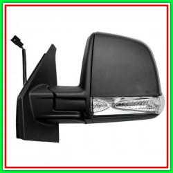 Electrical-Black-Thermal Left RearView Mirror-With Light-6 Pins-Mod Combi-Panorama OPEL Combo D-(Year 2011-2018)
