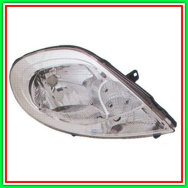 Right Projector H4 Electric-With Motor-White Light OPEL Vivaro-(Year 2007-2014)