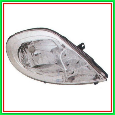 Right Projector H4 Electric-With Motor-White Light OPEL Vivaro-(Year 2007-2014)