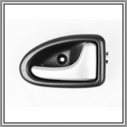 Front Front Handle Right With Silver-Dark Lever-Black Mostrina OPEL Vivaro-(Year 2007-2014)