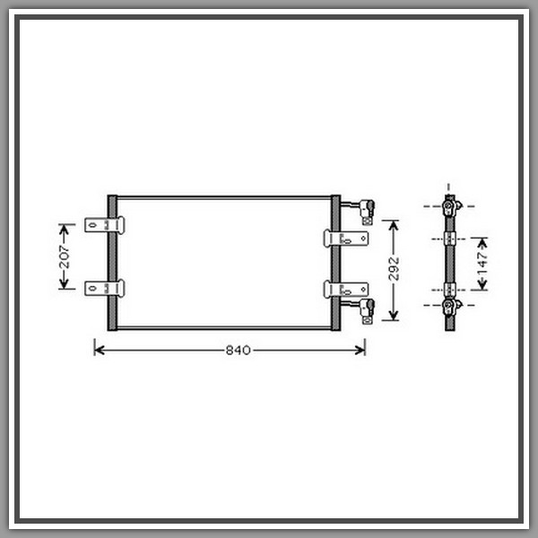 Condensatore Opel Vivaro-(Anno 2007-2014)