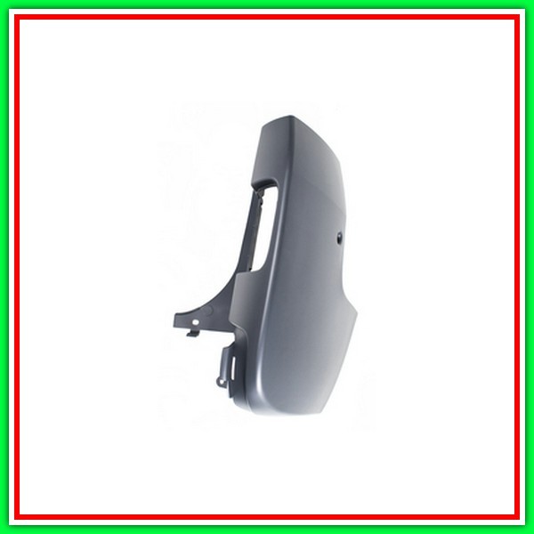 Cantonale Destro Nero Liscio Da Primerizzare-Paraurti Posteriore Mod. 2 Porte Battenti Opel/Vauxhall-Vivaro-Mod. 08/07-02/14