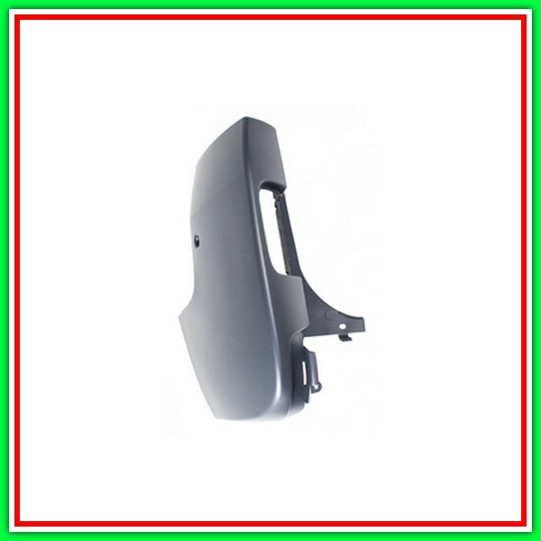 Cantonale Sinistro Nero Liscio Da Primerizzare-Paraurti Posteriore Mod. 2 Porte Battenti Opel/Vauxhall-Vivaro-Mod. 08/07-02/14