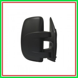 Retrovisore Sinistro Manuale Nero-Convesso-Cromato Opel Movano-(Anno 2004-2009)