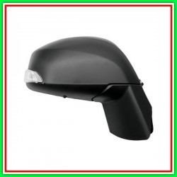 Retrovisore Destro Elettrico-Nero-Termico-Con Fanale-Convesso-Cromato-7 Pins Renault Grand Scenic-(Anno 2006-2009)