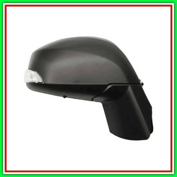 Electric-Thermal Right Rearview Mirror With Primer-With Light-Lockable-8 Pins RENAULT Grand Scenic-(Year 2009-2012)