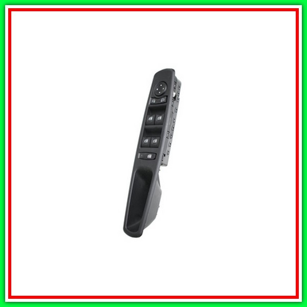 Pulsantiera Nera-4 Interruttori-Alzacristallo Porta Anteriore Sinistra-13 Pins Renault Grand Scenic-(Anno 2009-2012)