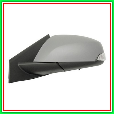 Retrovisore Sinistro Elettrico-Termico-Con Primer-Con Sonda-Con Fanale-Chiudibile-Asferico-Blu Renault Laguna-(Anno 2007-2010)
