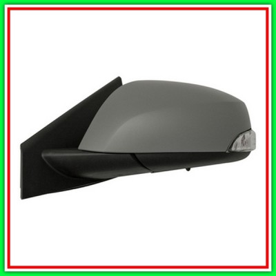 Retrovisore Sinistro Elettrico-Termico Con Primer-Con Sonda-Con Fanale-Chiudibile-Con Memoria-Asferico-Blu